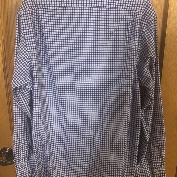 Ralph Lauren Long sleeve button front blue/white check shirt XL - Picture 5 of 5